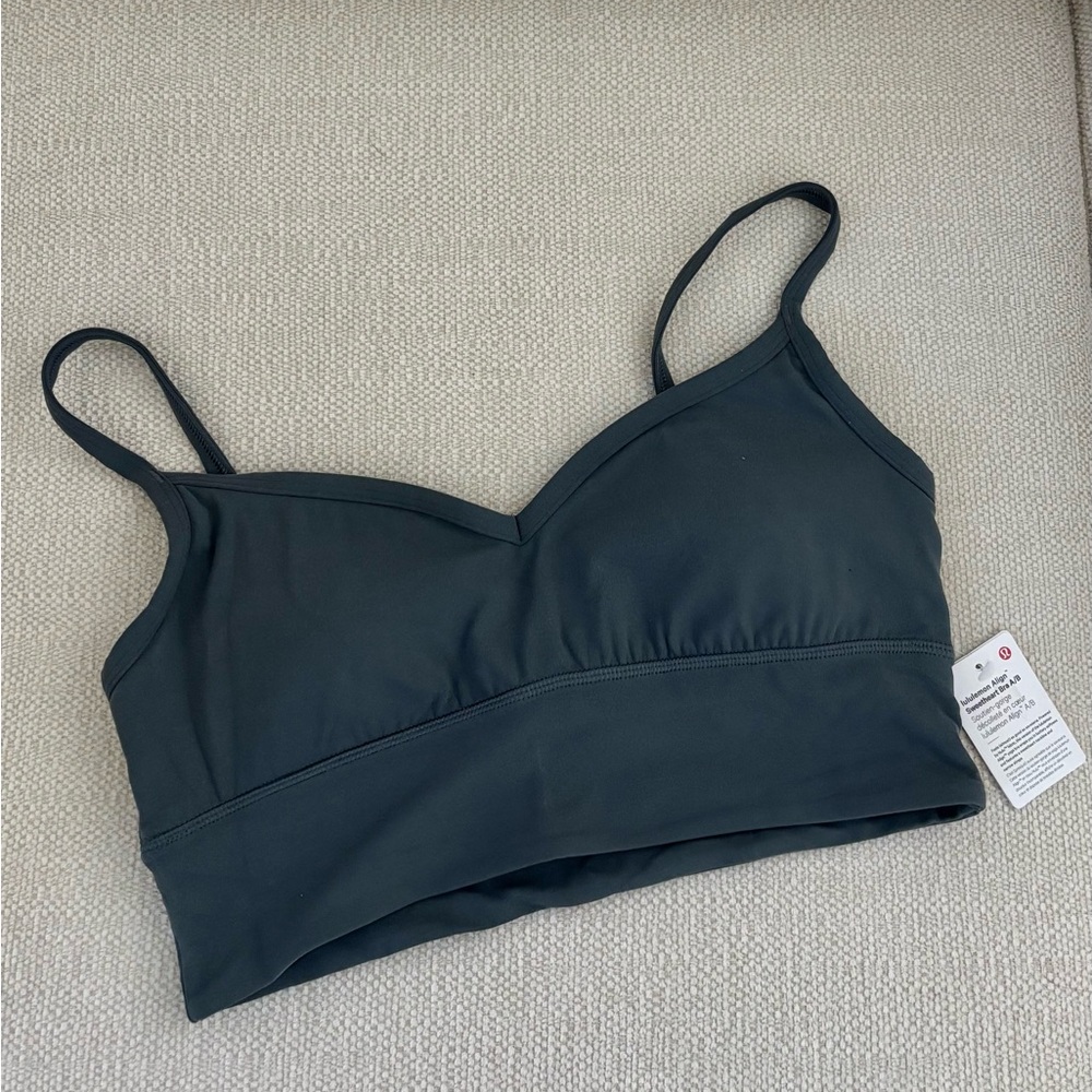(BNWT) Lululemon Align Sweetheart Bra A/B Cup in Oil Grey
